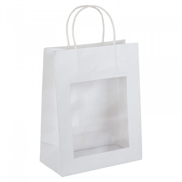 Shopper in carta con finestra