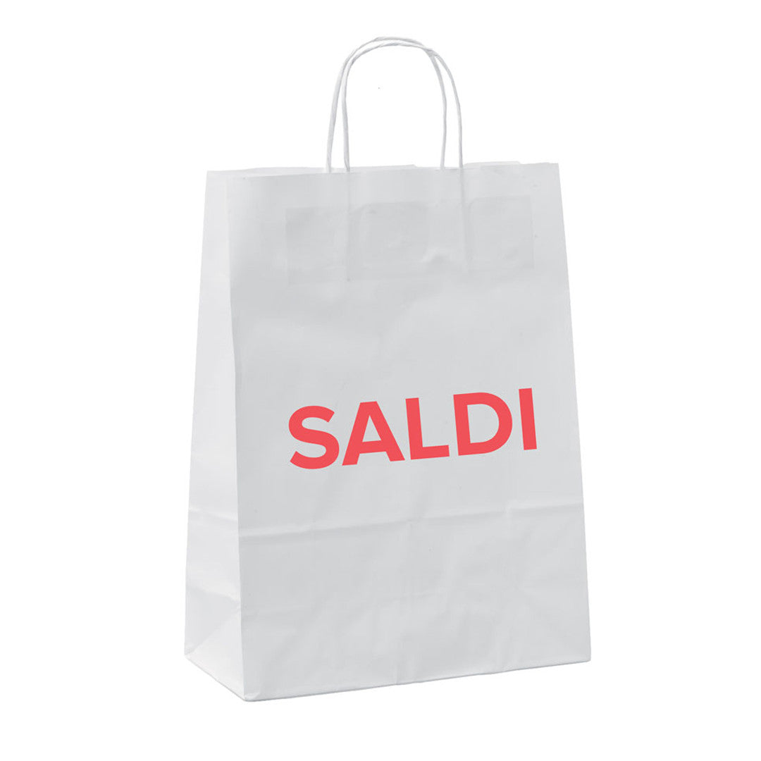 Paper shopping bags from the SALE line